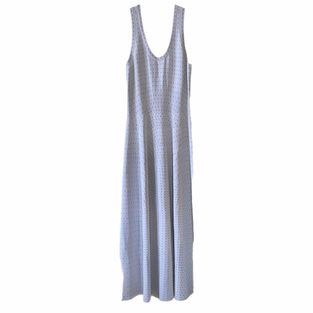 ALAIA  white polka dot dress